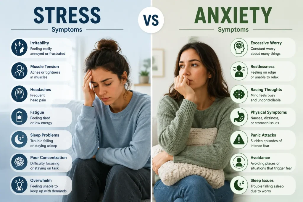 Stress and Anxiety Aren't the Same Thing